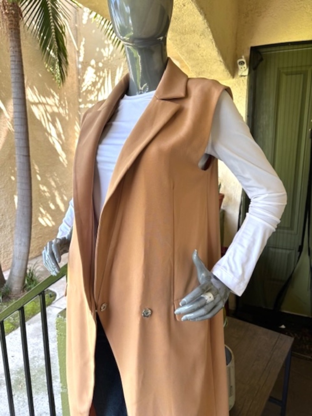 $250 C/MEO Collective "Wicked Games" Trench Style Long-Vest NWOT/sz S
